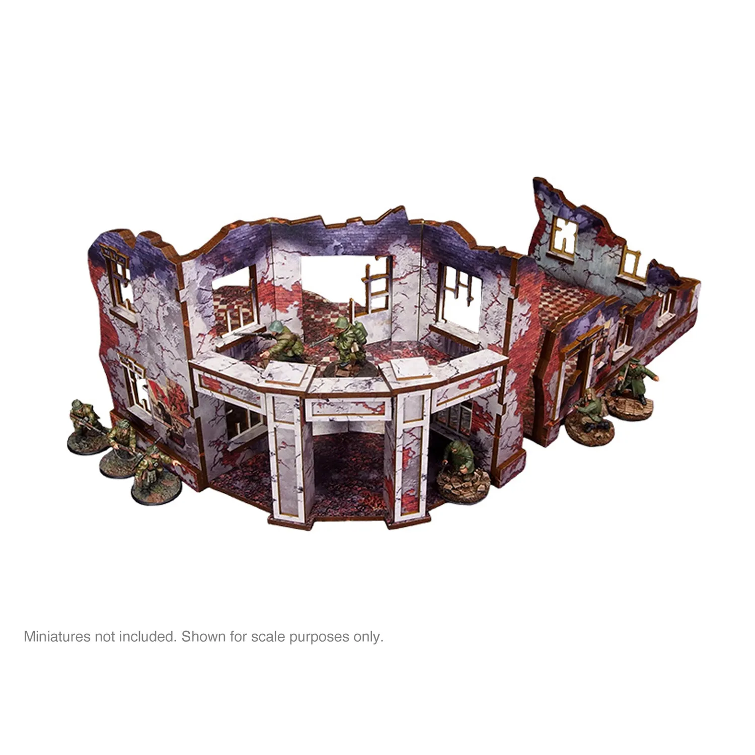 Bolt Action Ostfront Stalingrad Univermag décor pré-peint balcon