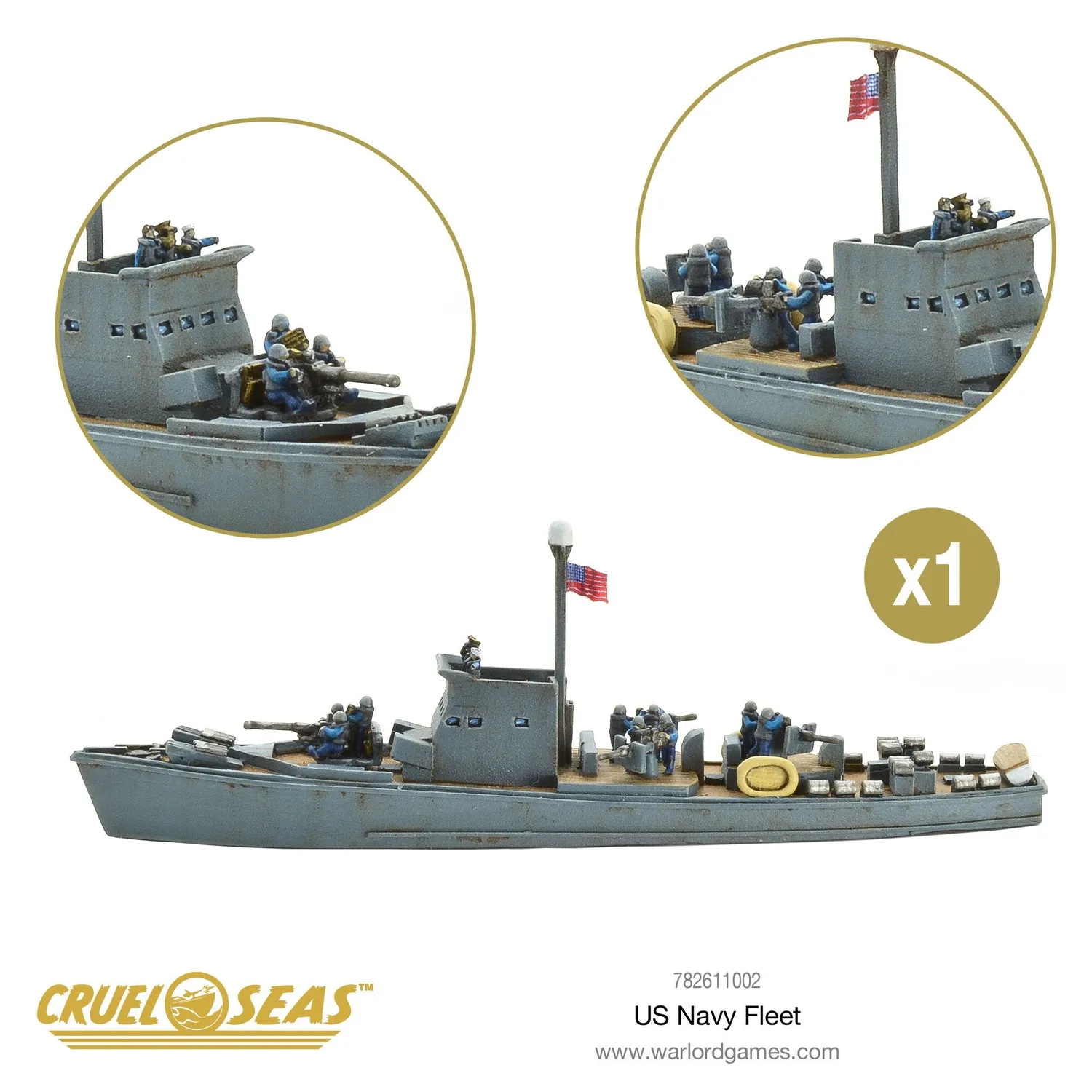 Bolt Action Cruel Seas US Navy Fleet + Aircraft Deal flotte navale