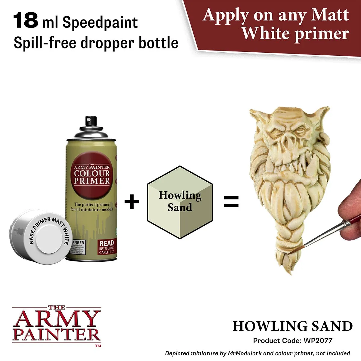 Army Painter Speedpaint Howling Sand peinture 18 ml beige