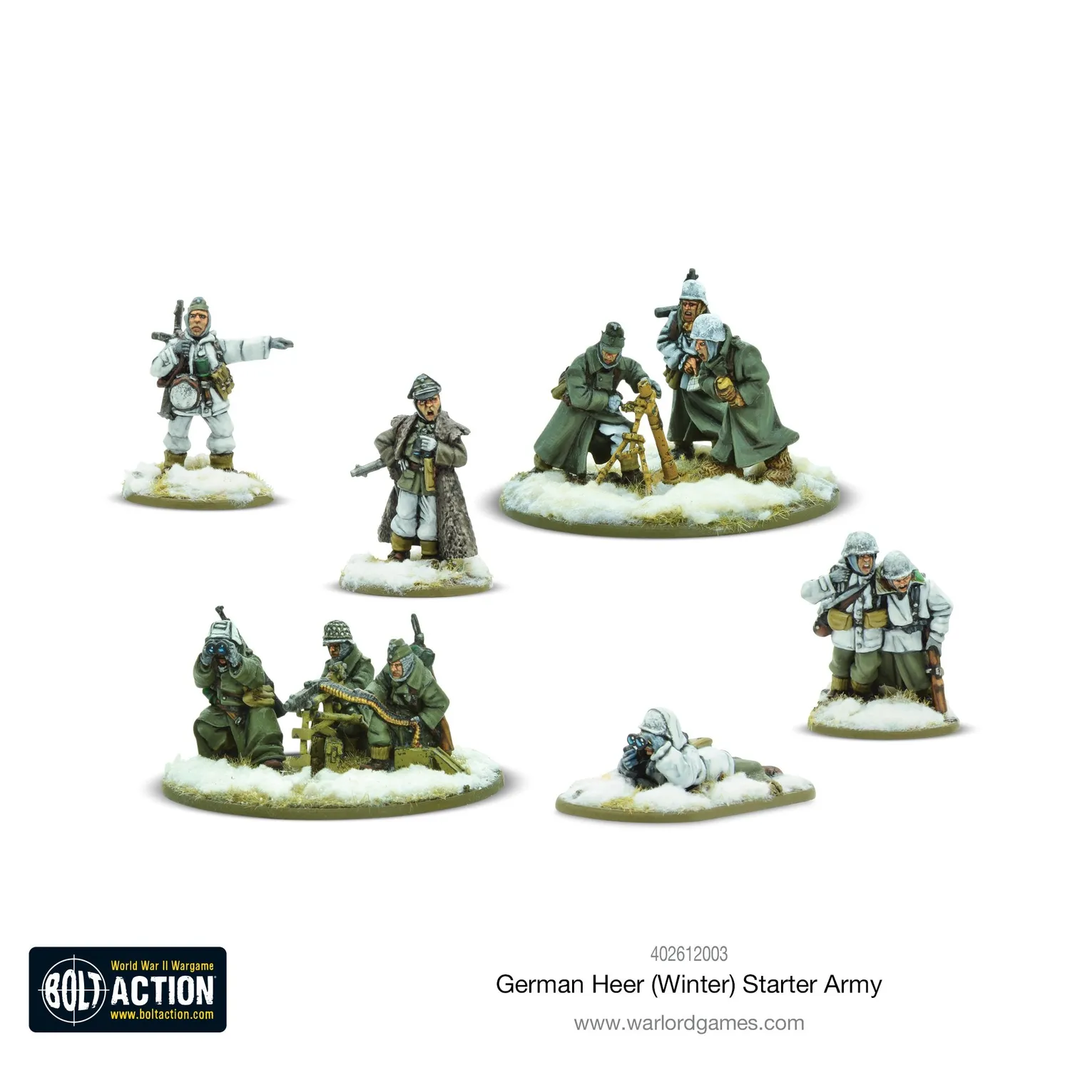 Bolt Action German Heer (Winter) starter army boîte de figurines hiver