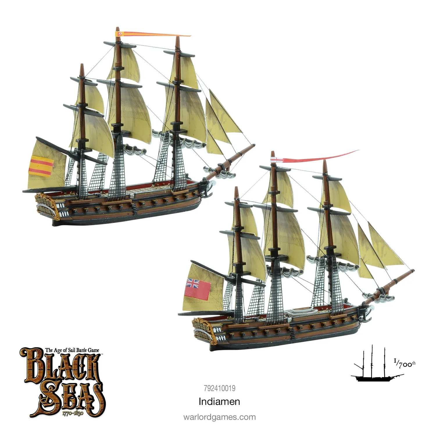 Warlord Games Black Seas Indiamen navires 2 unités résine métal