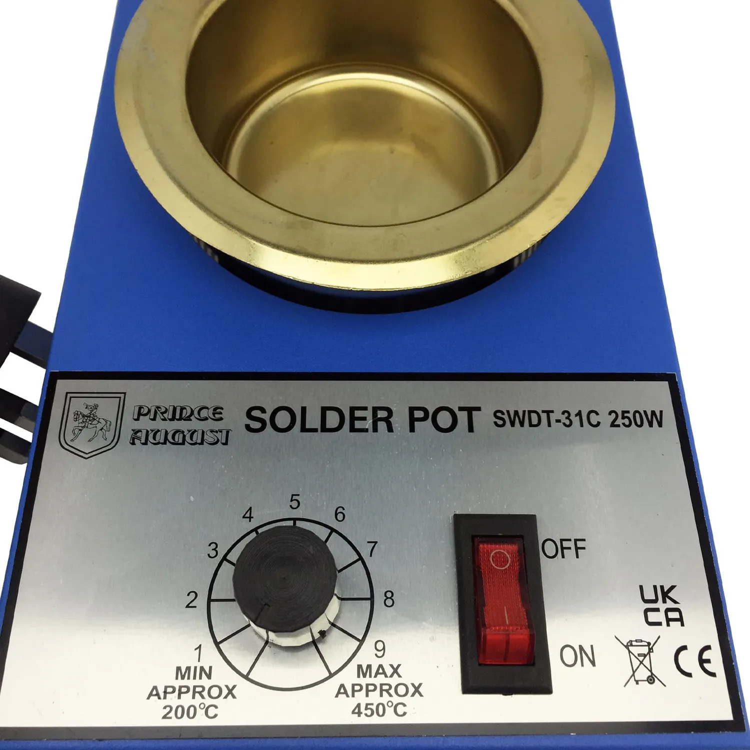 Prince August pot de fusion pour étain 1200 g thermostatique