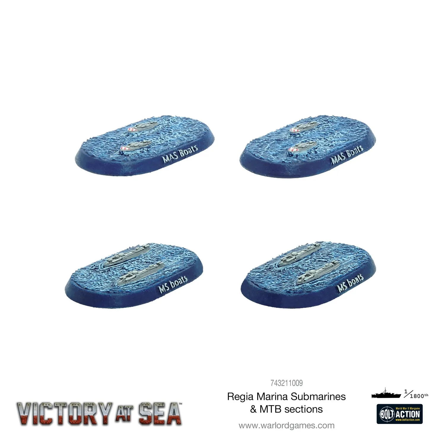 Victory at Sea Regia Marina Submarines & MTB sections navires résine