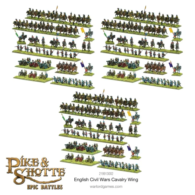 Warlord Games Pike & Shotte English Civil Wars Cavalry Wing coffret