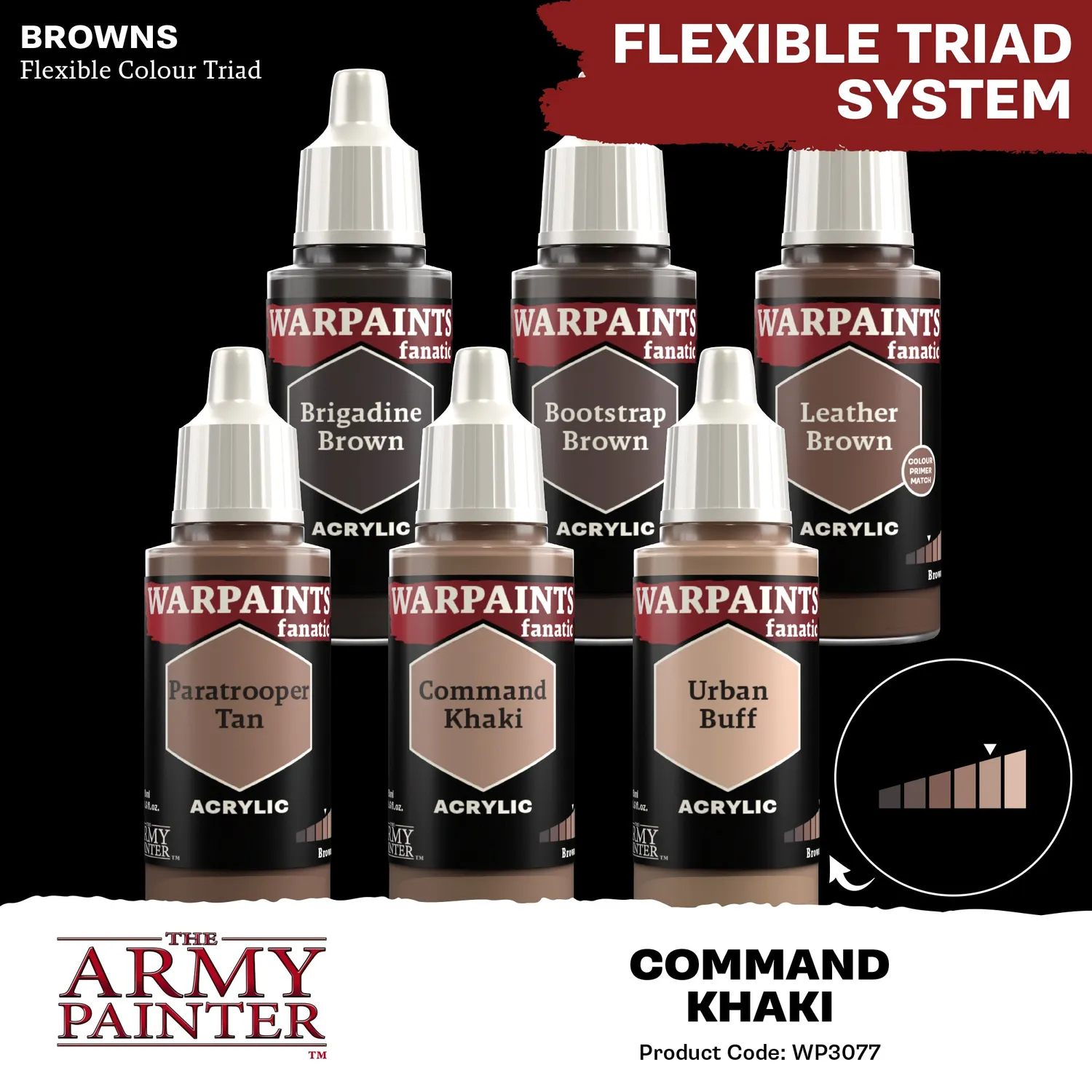 Army Painter Warpaints Fanatic Command Khaki peinture 18ml kaki