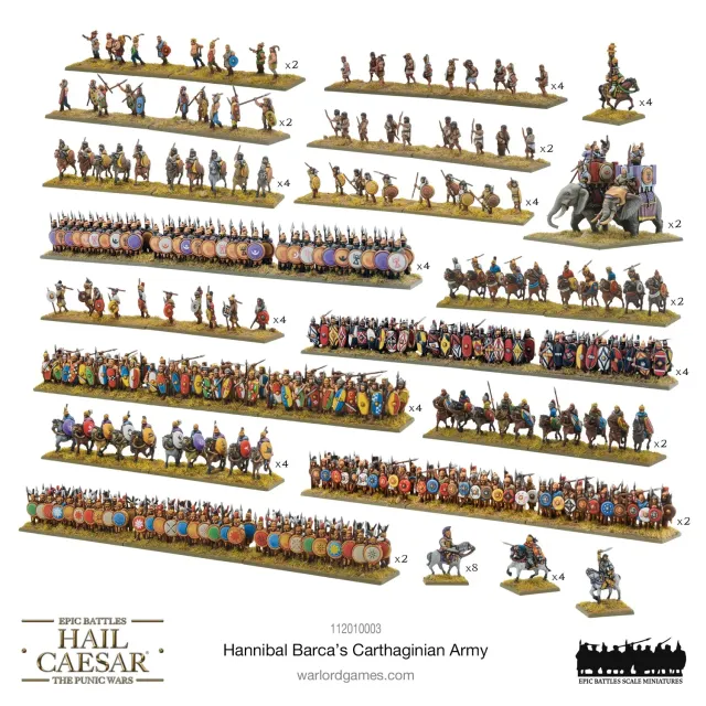 Hail Caesar Epic Battles Hannibal Barca armée carthaginoise