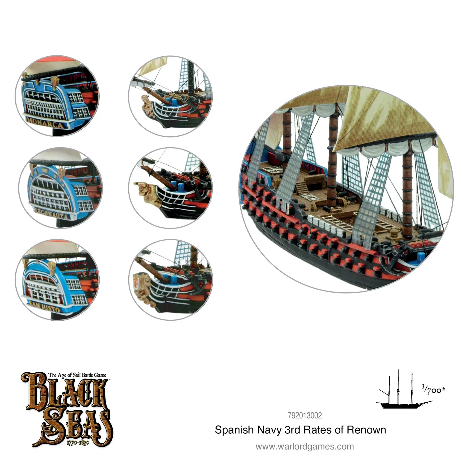 Black Seas Spanish Navy 3rd Rates of Renown navires espagnols