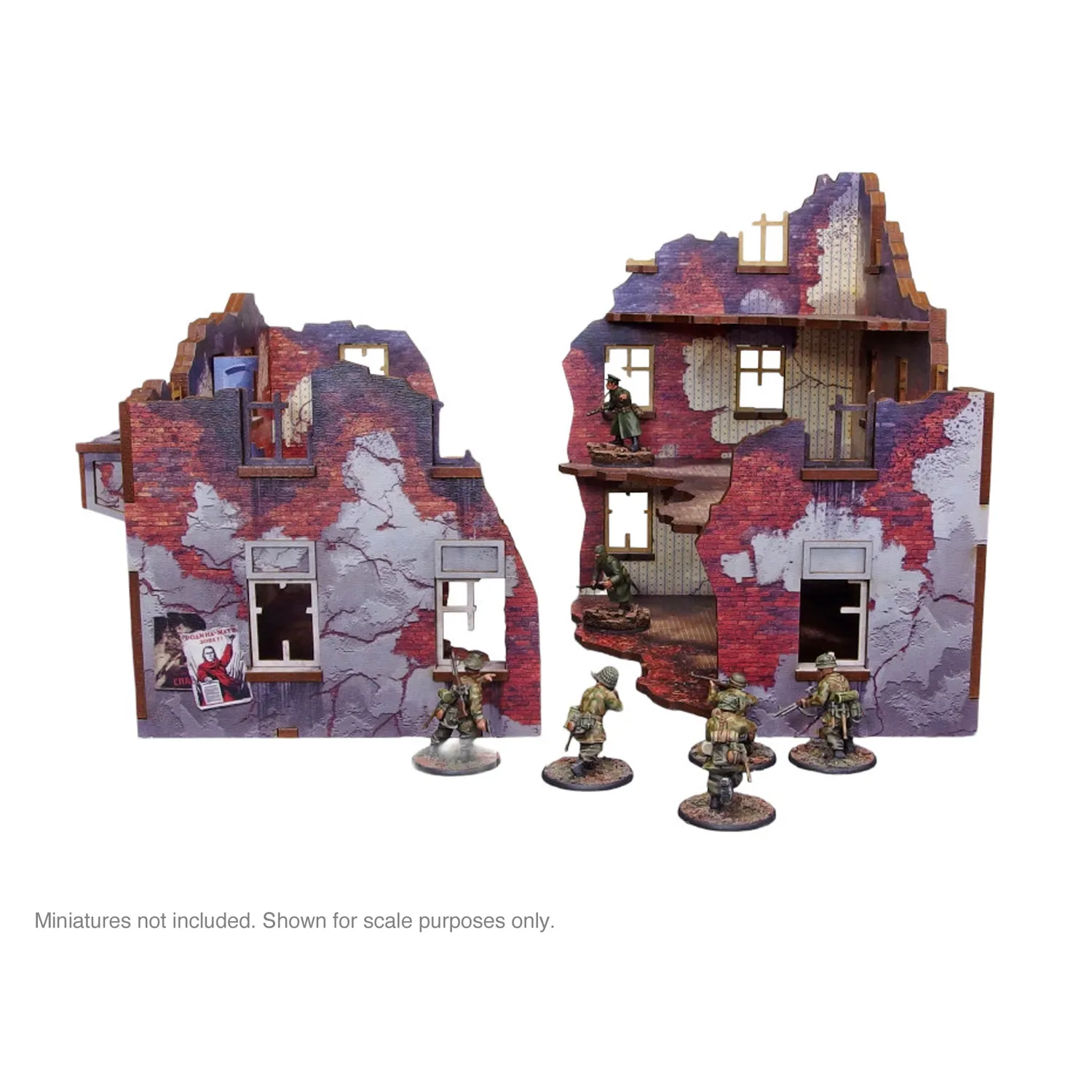 Bolt Action Ostfront immeuble Stalingrad décor prépeint