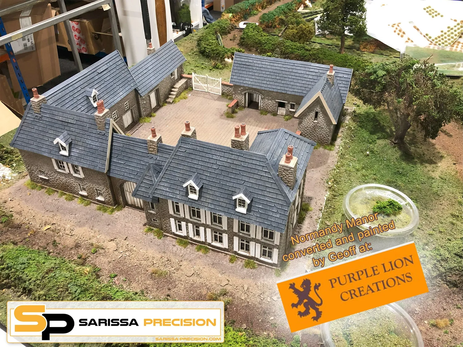 Bolt Action Normandy Manor décor 28mm MDF toit amovible
