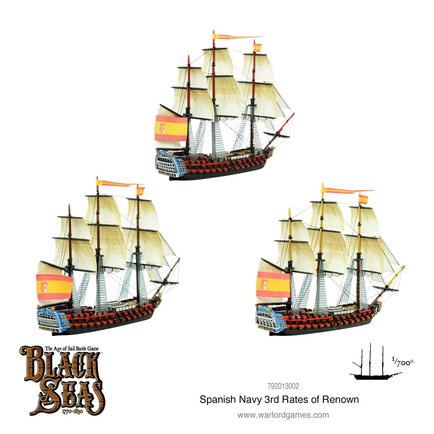 Black Seas Spanish Navy 3rd Rates of Renown navires espagnols
