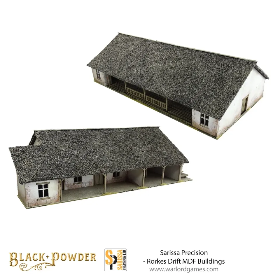 Bolt Action Sarissa Rorkes Drift décor MDF 2 bâtiments