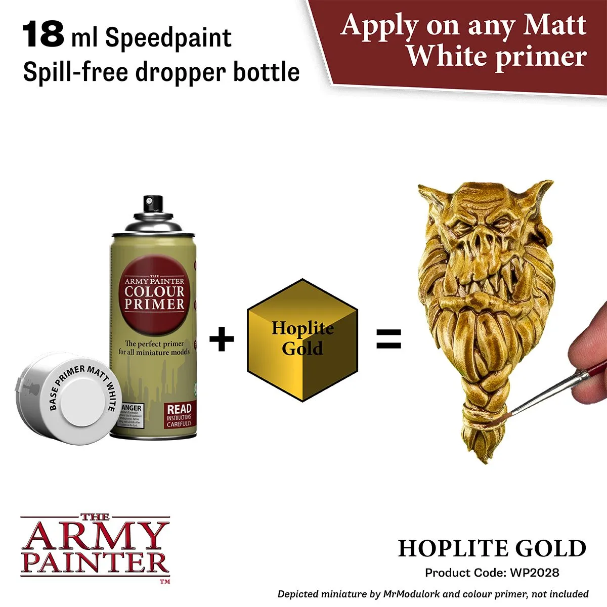 Bolt Action Speedpaint Hoplite Gold peinture métallique dorée