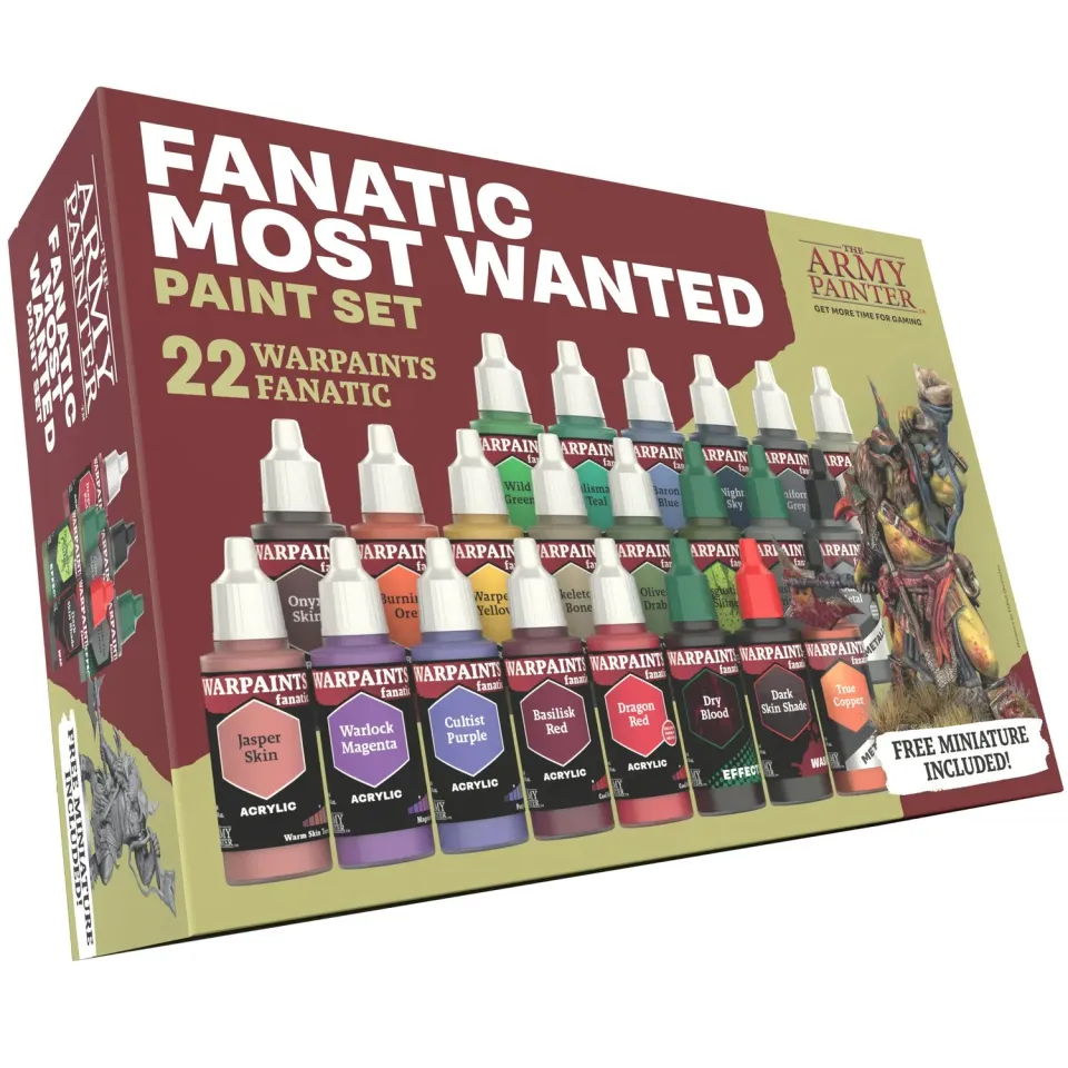 The Army Painter Warpaints Fanatic Most Wanted set peinture 22 couleurs