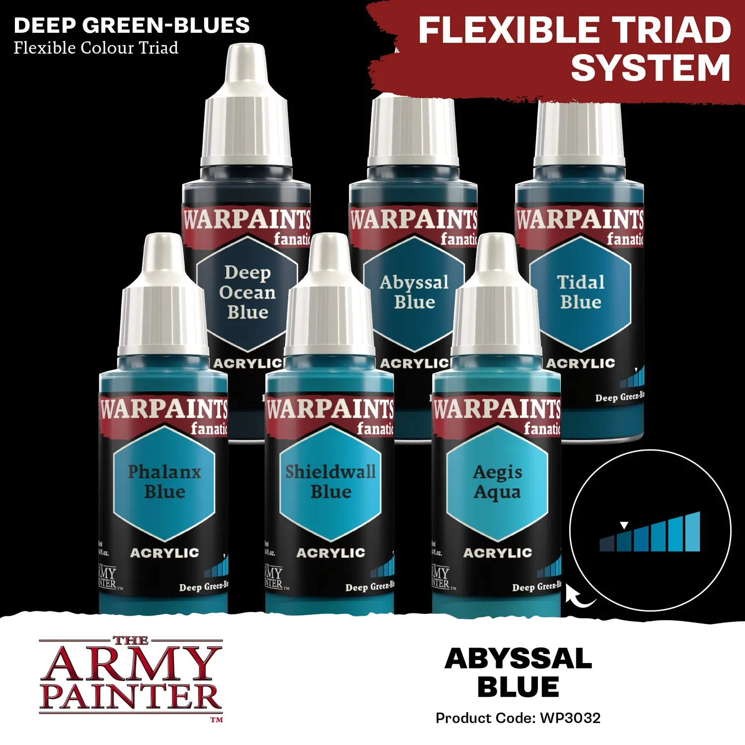 Army Painter Warpaints Fanatic Abyssal Blue peinture bleu 18 ml