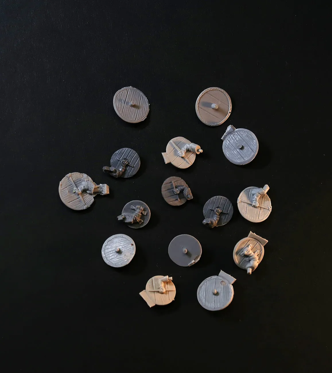 Brother Vinni Broken Bits boucliers vikings résine 28mm x15