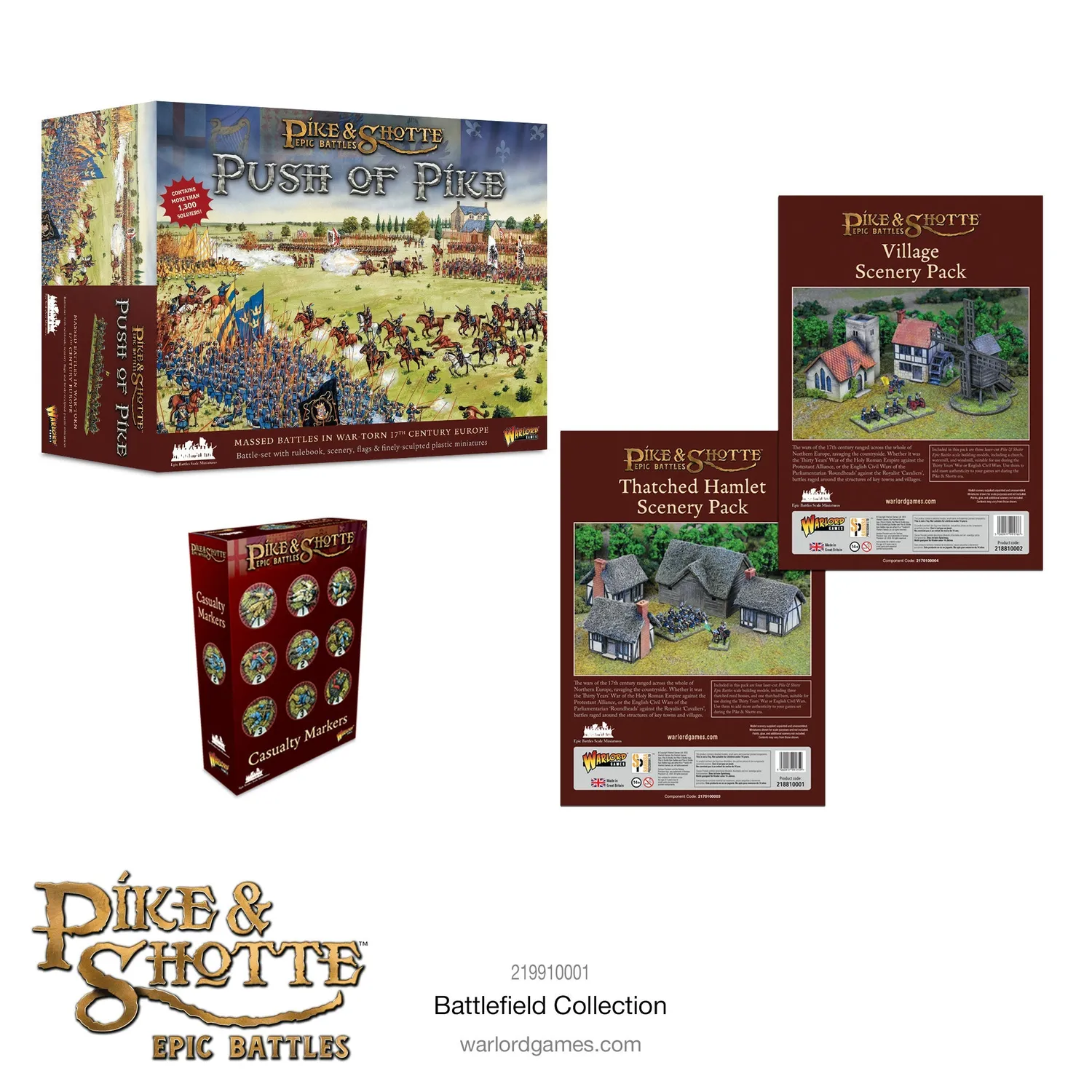 Warlord Games Pike & Shotte Epic Battles Battlefield Collection décor