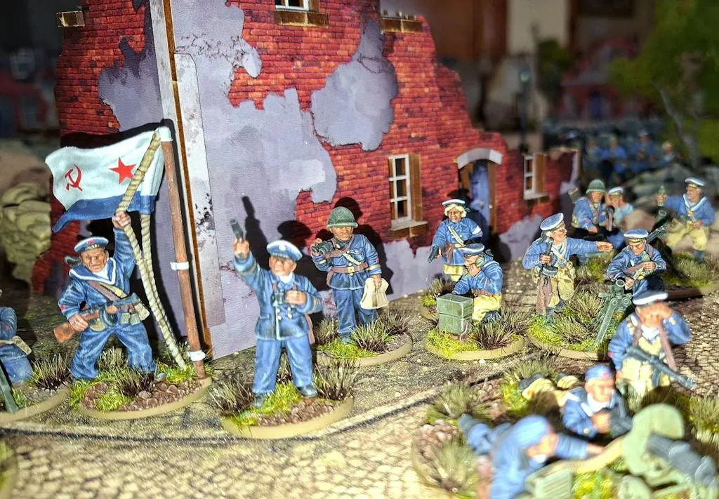 Bolt Action Soviet Naval Brigade Forward Observer Team figurines résine