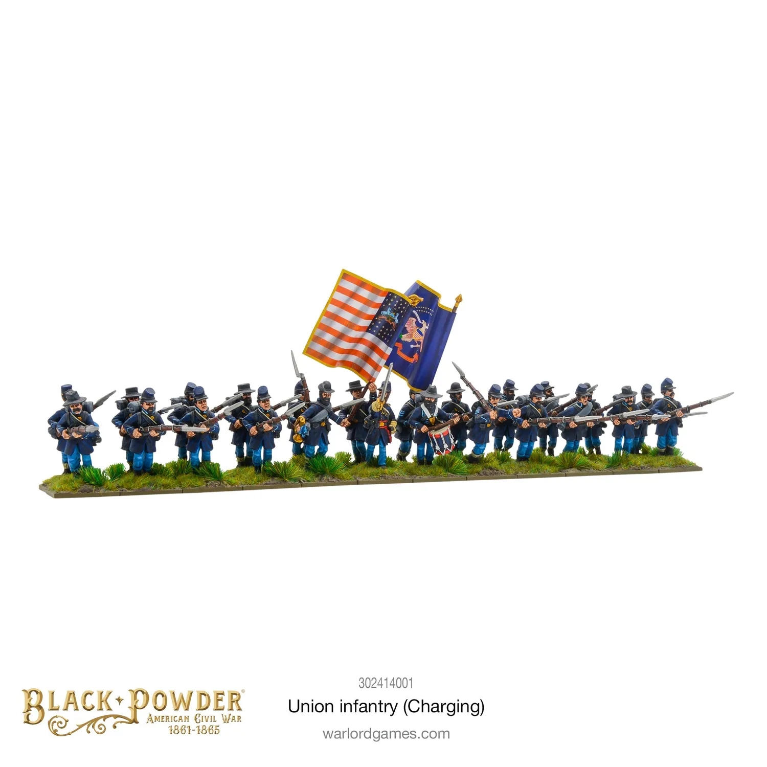 Bolt Action American Civil War: Infantry Regiment Charging figurines 24 pièces