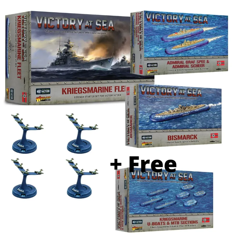 Warlord Games Victory at Sea Start Collecting flotte allemande