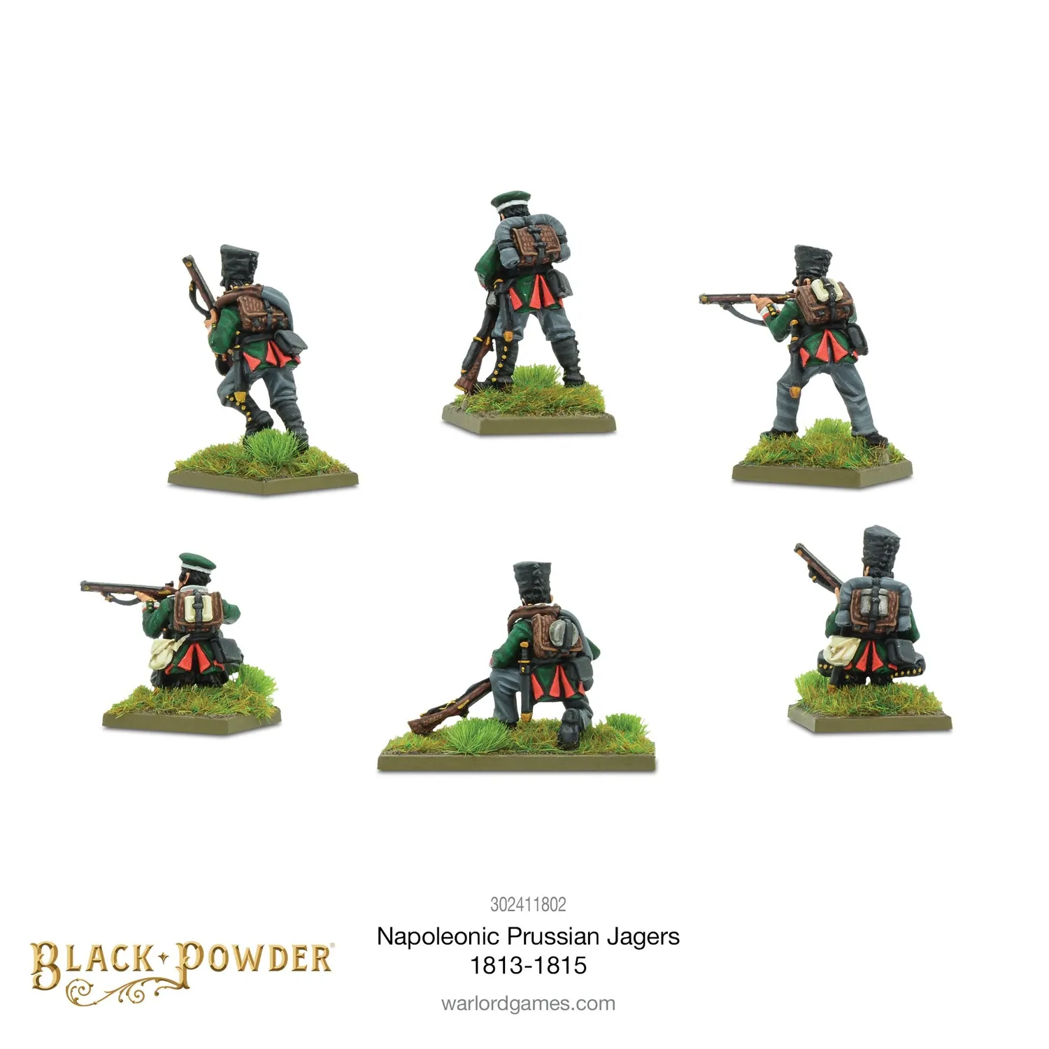 Black Powder Prussian Jägers 1813-15 blister 6 métal léger