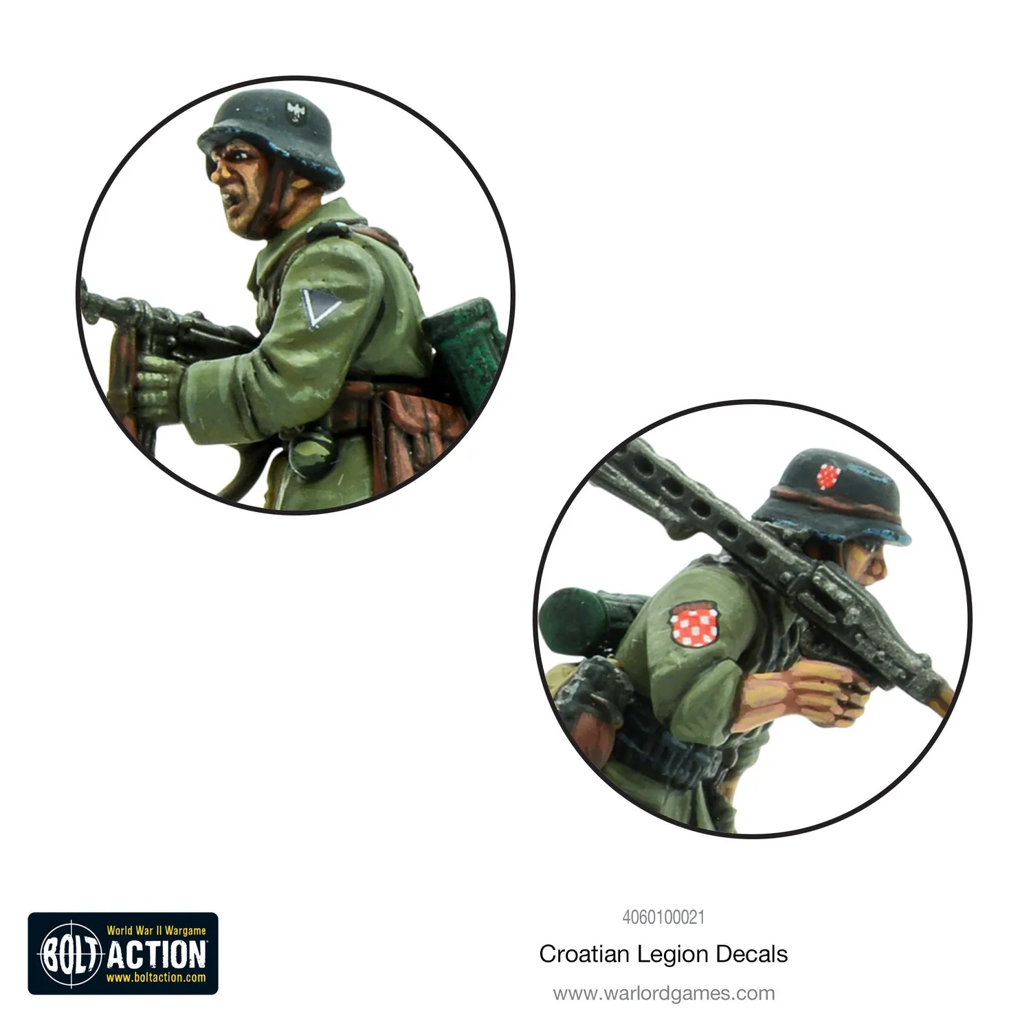 Bolt Action Croatian Legion décalcomanies front est