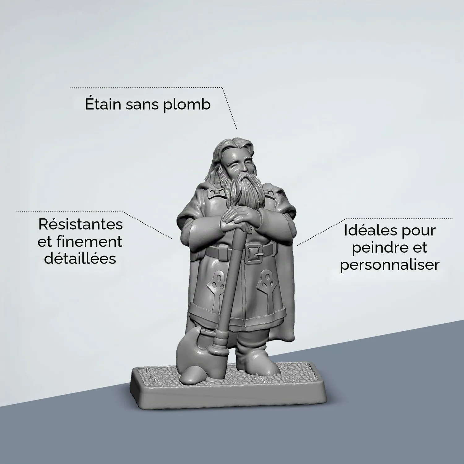 Prince August The Hobbit Box Set figurines métal 32 mm 9 pièces apprêtées