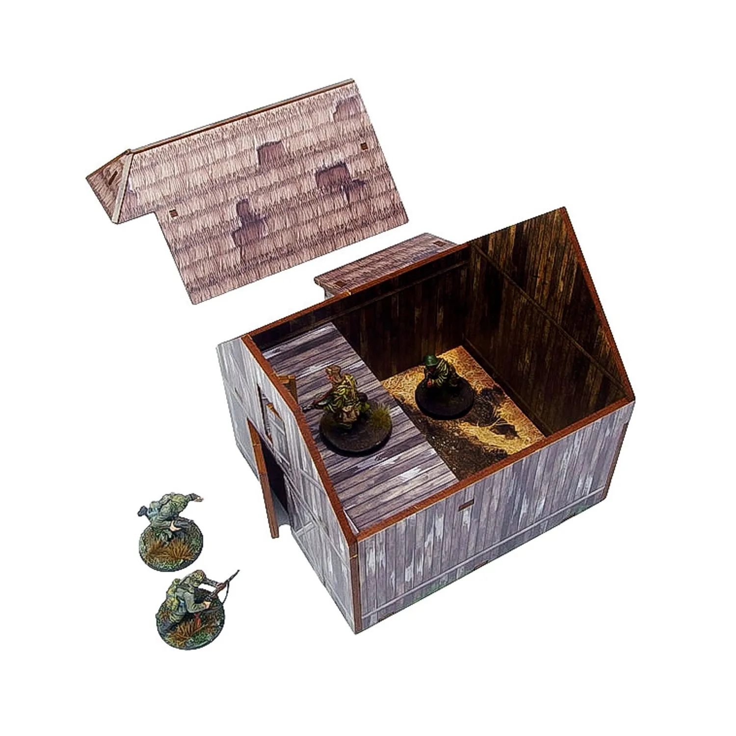 Bolt Action Ostfront Village Barn décor pré-peint grange 28mm