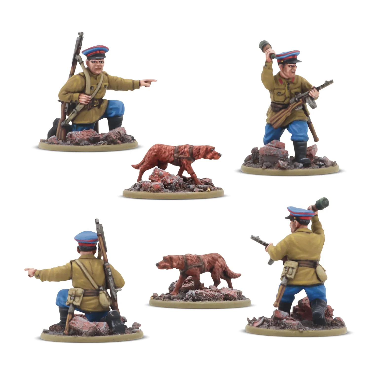 Bolt Action Soviet Army Infantry Platoon boîte 30 figurines été