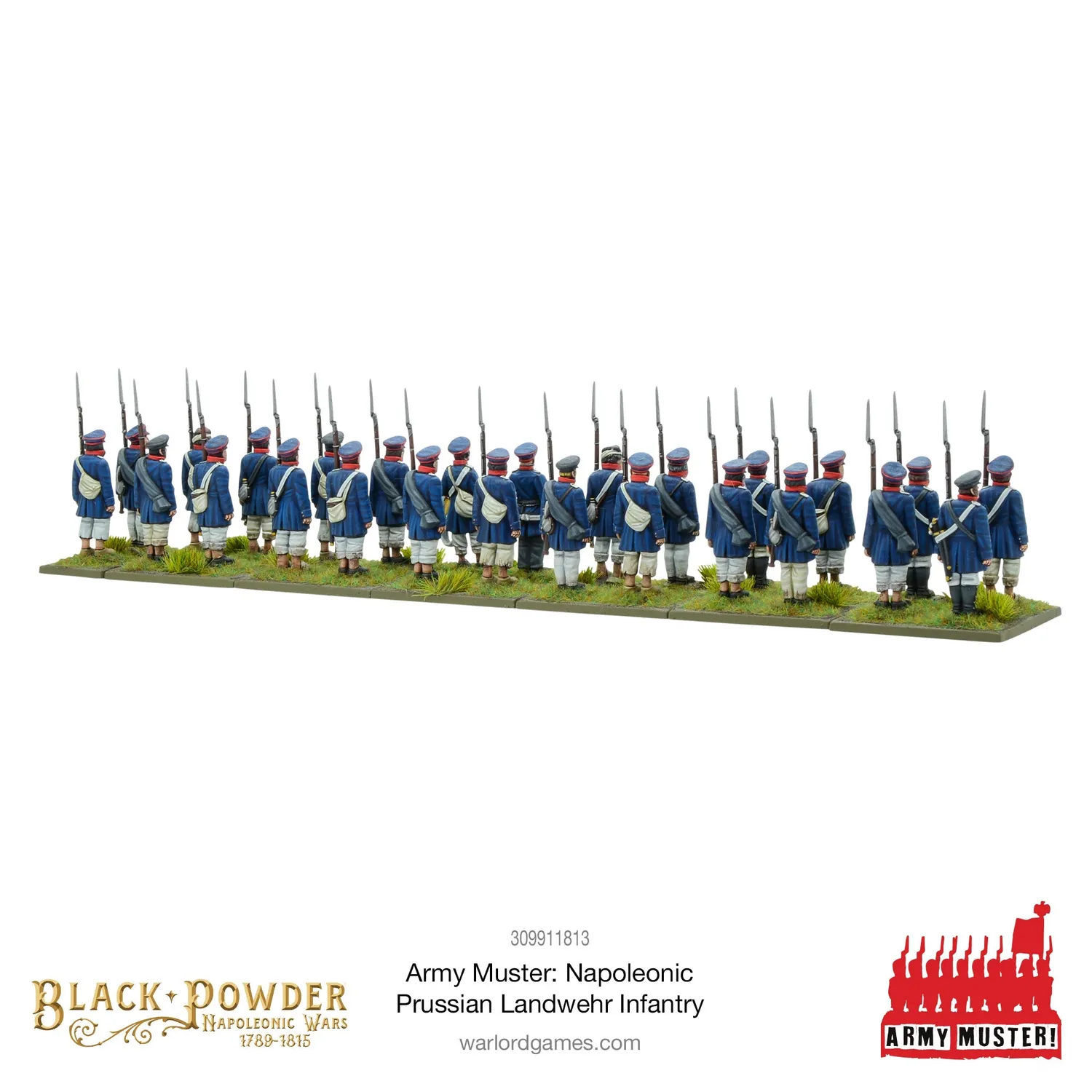 Bolt Action Army Muster Napoleonic Prussian Landwehr figurines