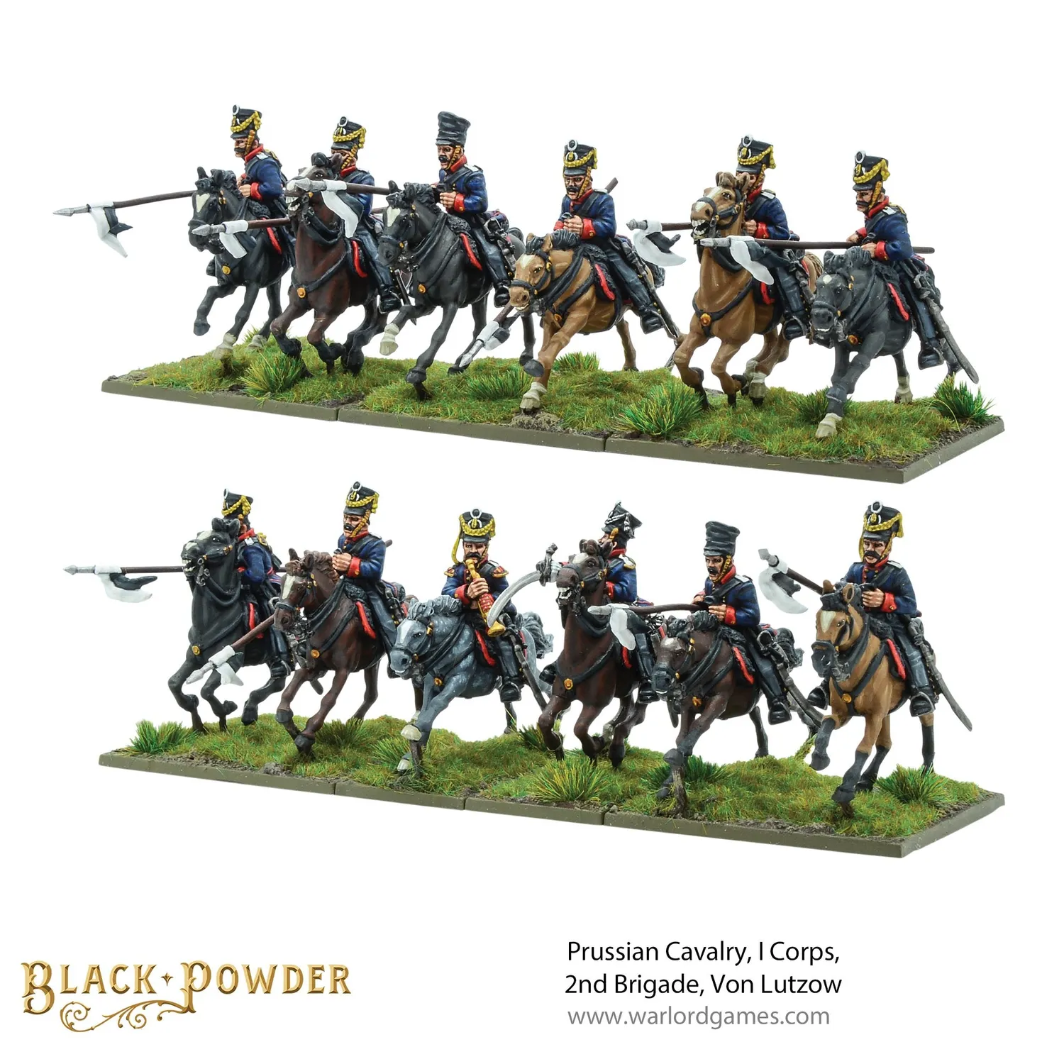 Warlord Black Powder Cavalerie prussienne Von Lützow coffret résine