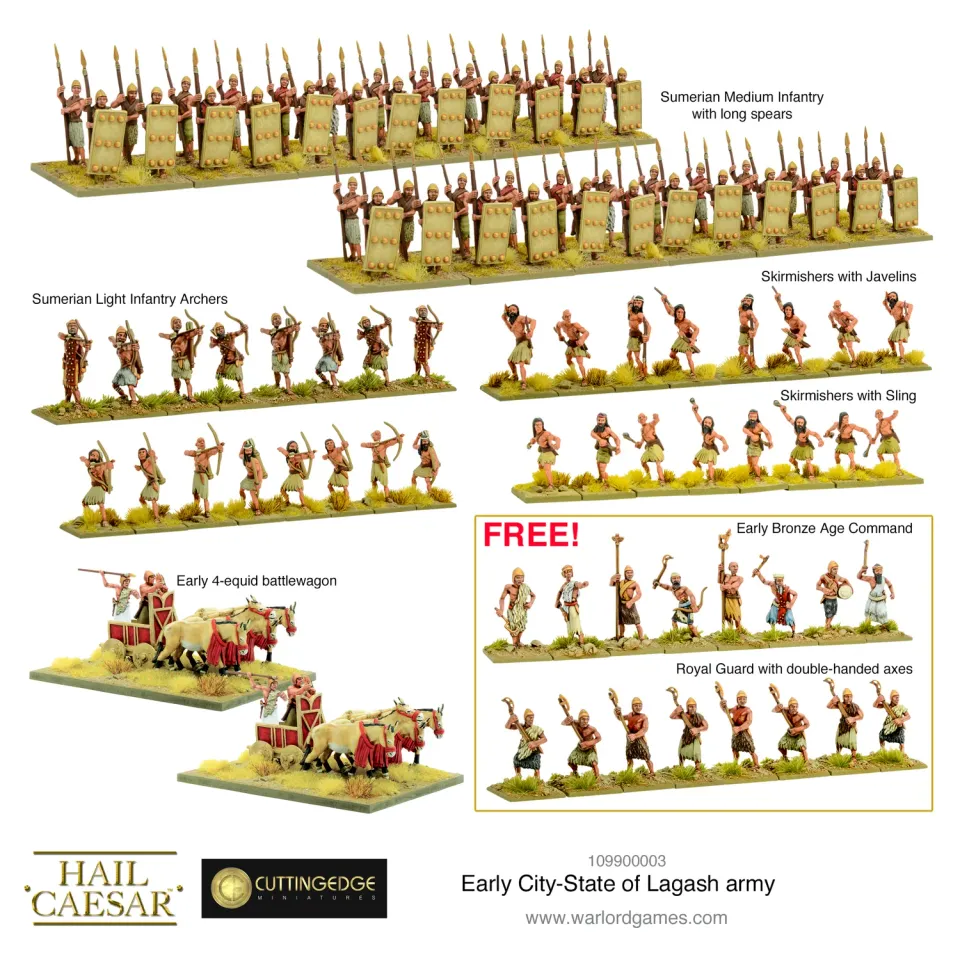 Bolt Action Lagash Early City-State armée 96 figurines