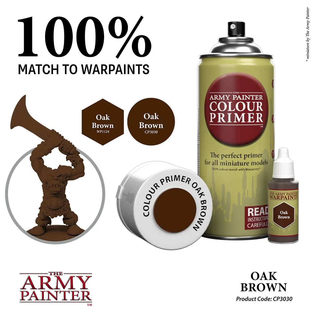 Army Painter Colour Primer Oak Brown bombe sous-couche marron
