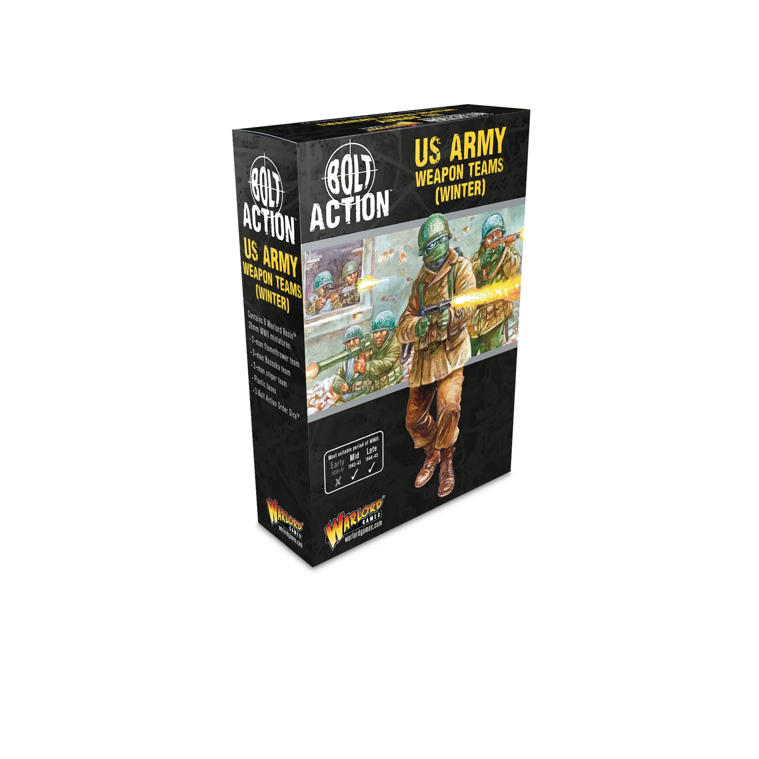 Bolt Action US Army Winter équipes d’armes boîte résine