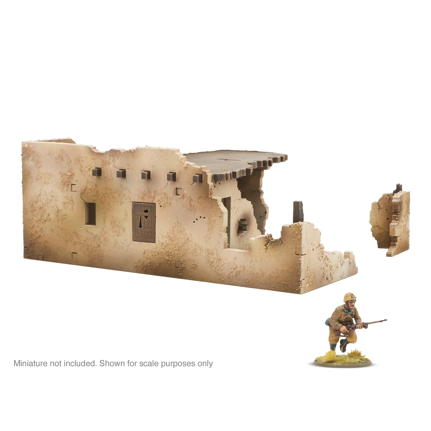 Warlord Gentleman's War ruine adobe décor MDF désert