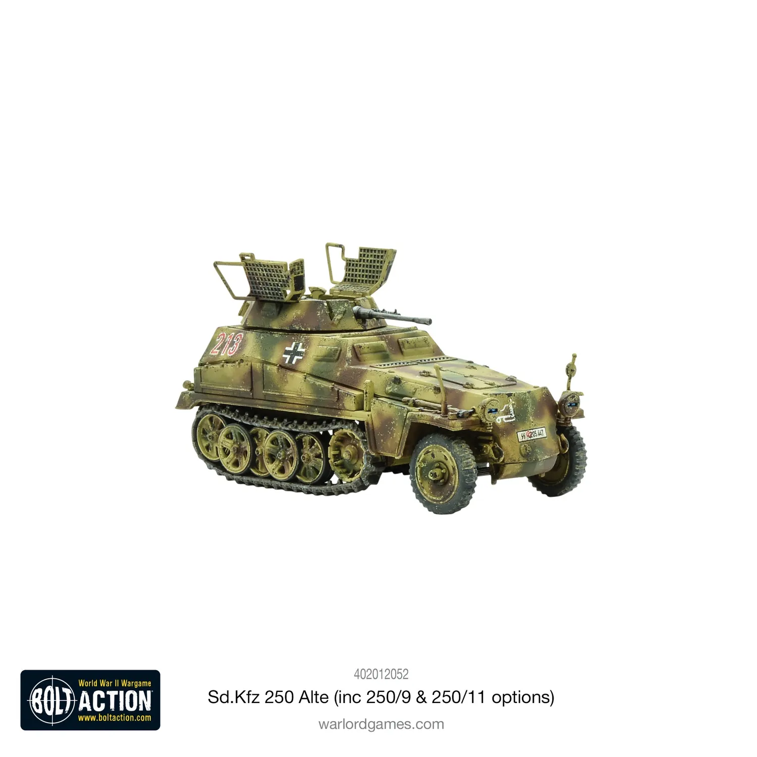 Bolt Action Sd.Kfz 250 (Alte) half-track plastique 3 variantes