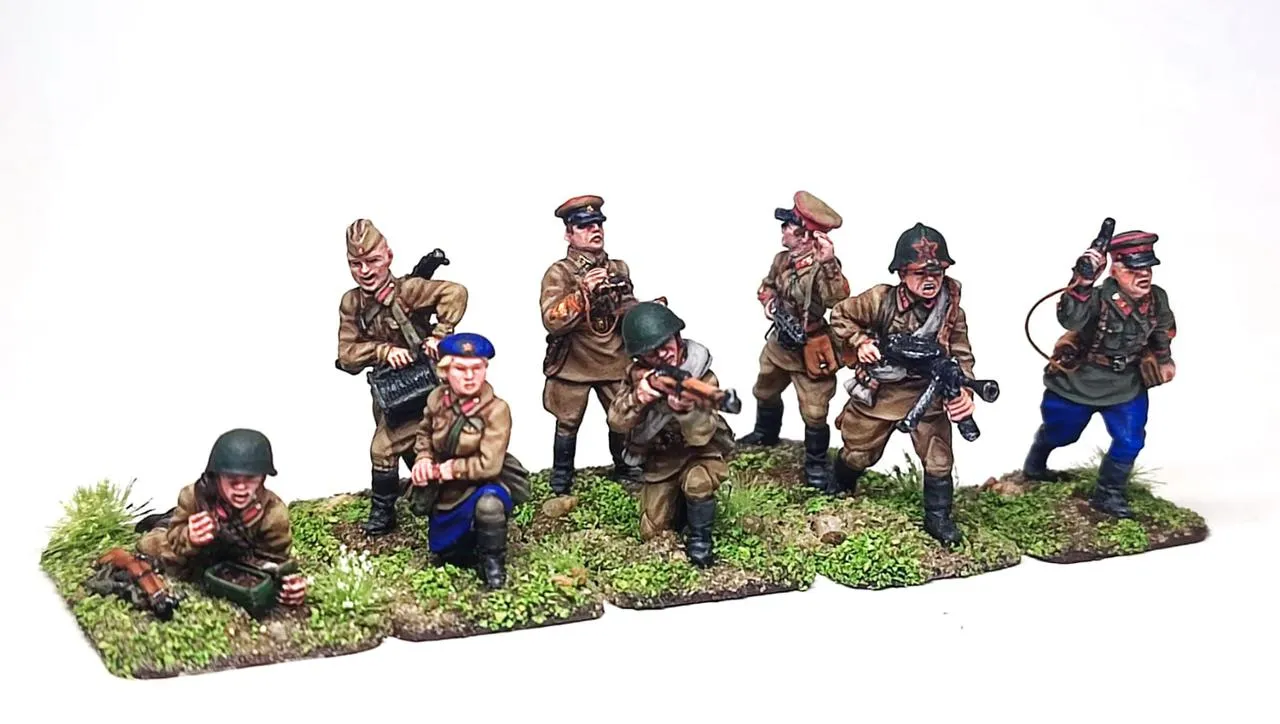 Ares Wargames Etat-Major soviétique 1940 figurines métal 28mm