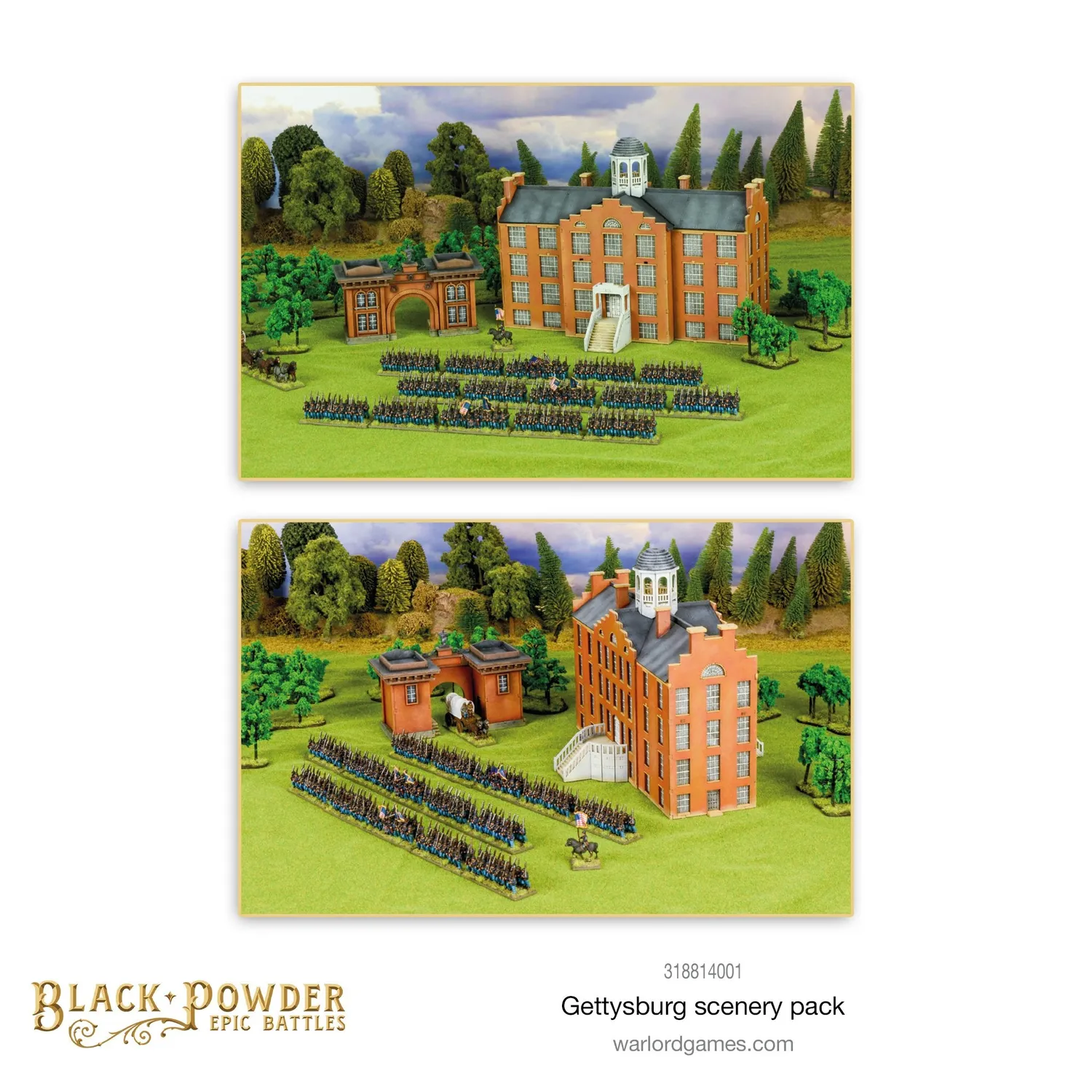 Bolt Action Epic Battles ACW Gettysburg Scenery Pack décor MDF