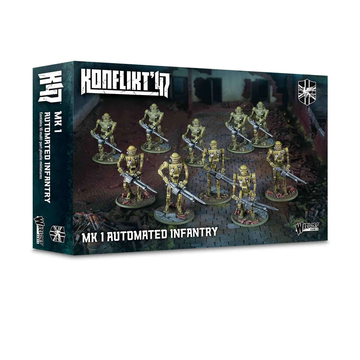Bolt Action Konflikt'47 Mk I Automated Infantry figurines plastique x10