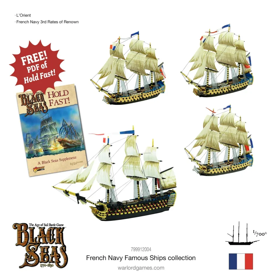 Bolt Action Black Seas French Navy Famous Ships Bundle navires