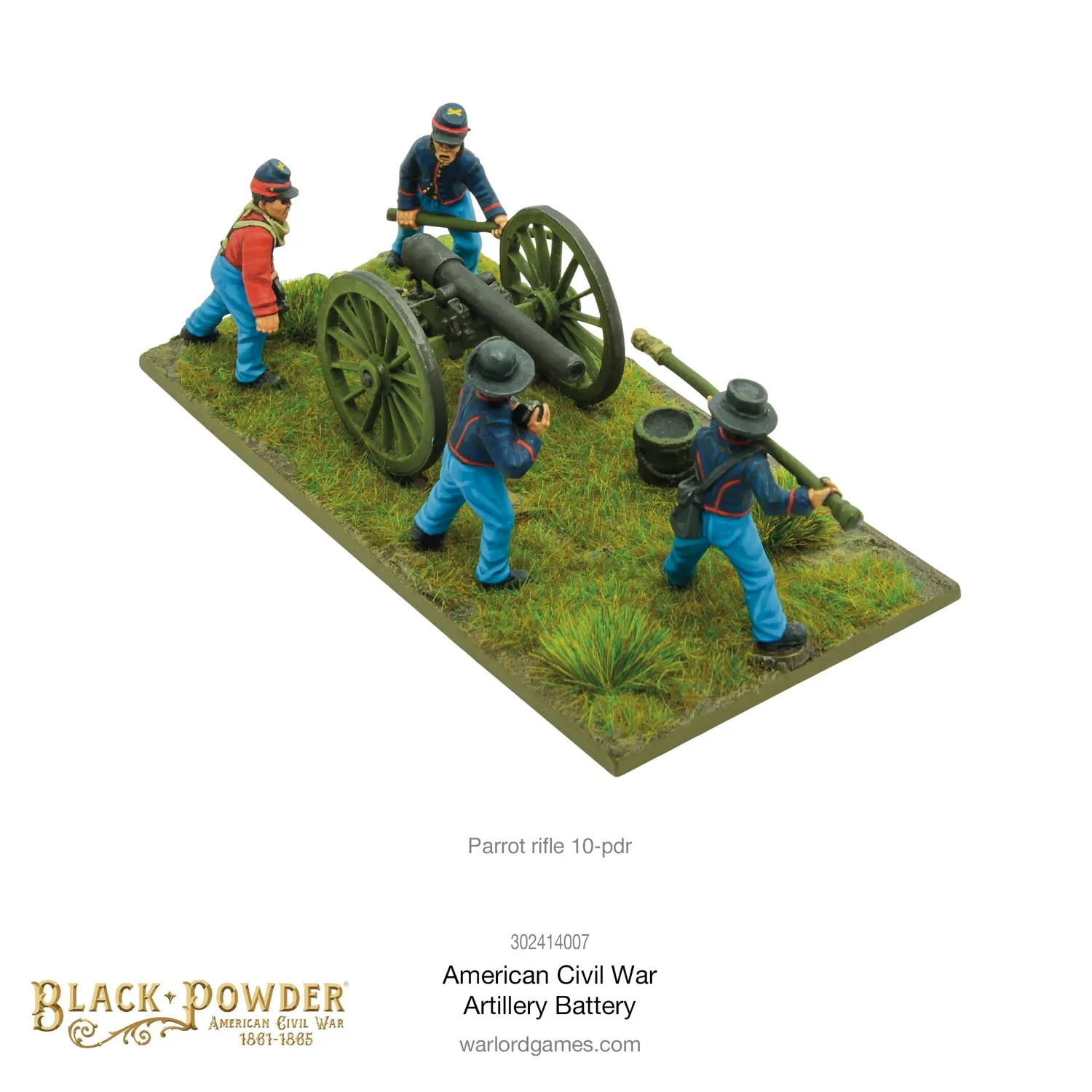 Black Powder Civil War Artillery Battery canons figurines boîte