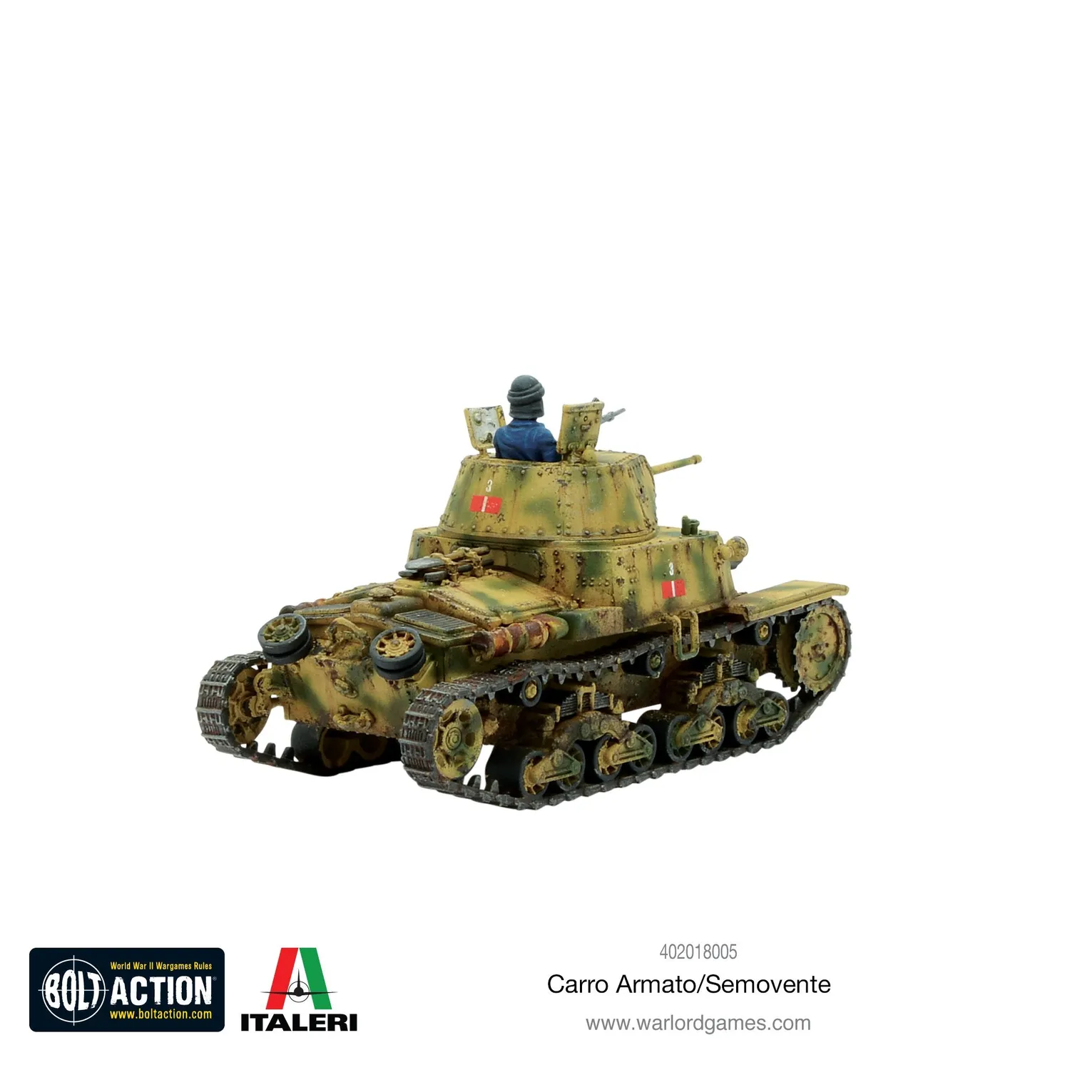 Bolt Action Carro Armato/Semovente char M13/40 ou Semovente 75/18 plastique