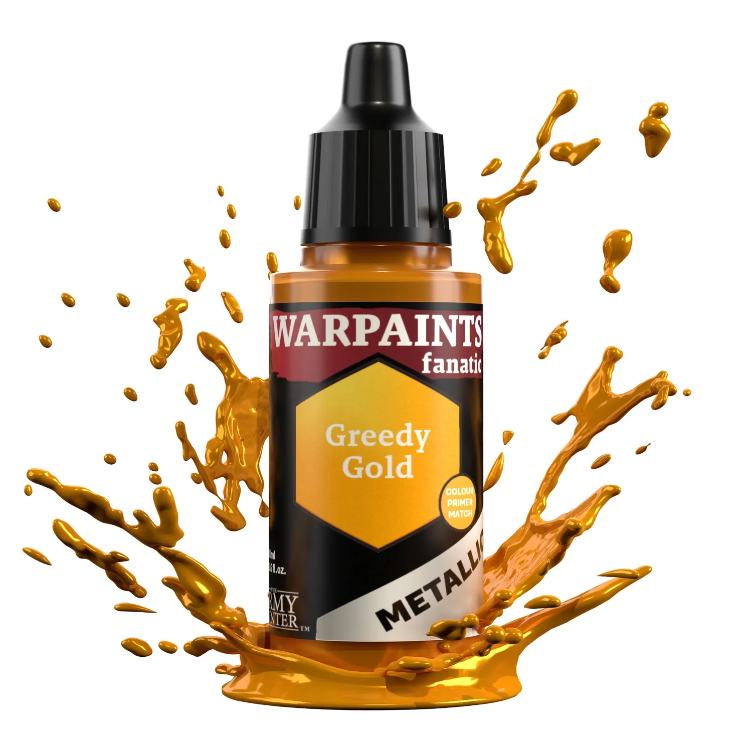 Army Painter Warpaints Fanatic Metallic Greedy Gold peinture or 18 ml
