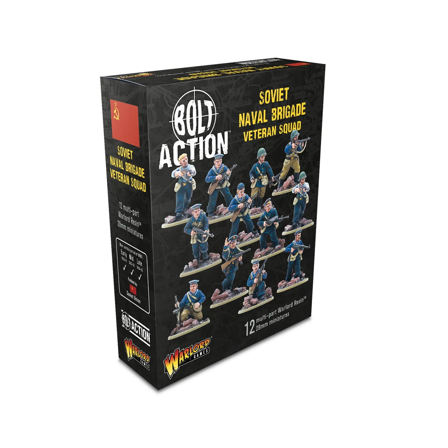 Bolt Action Soviet Naval Brigade veteran squad figurines résine