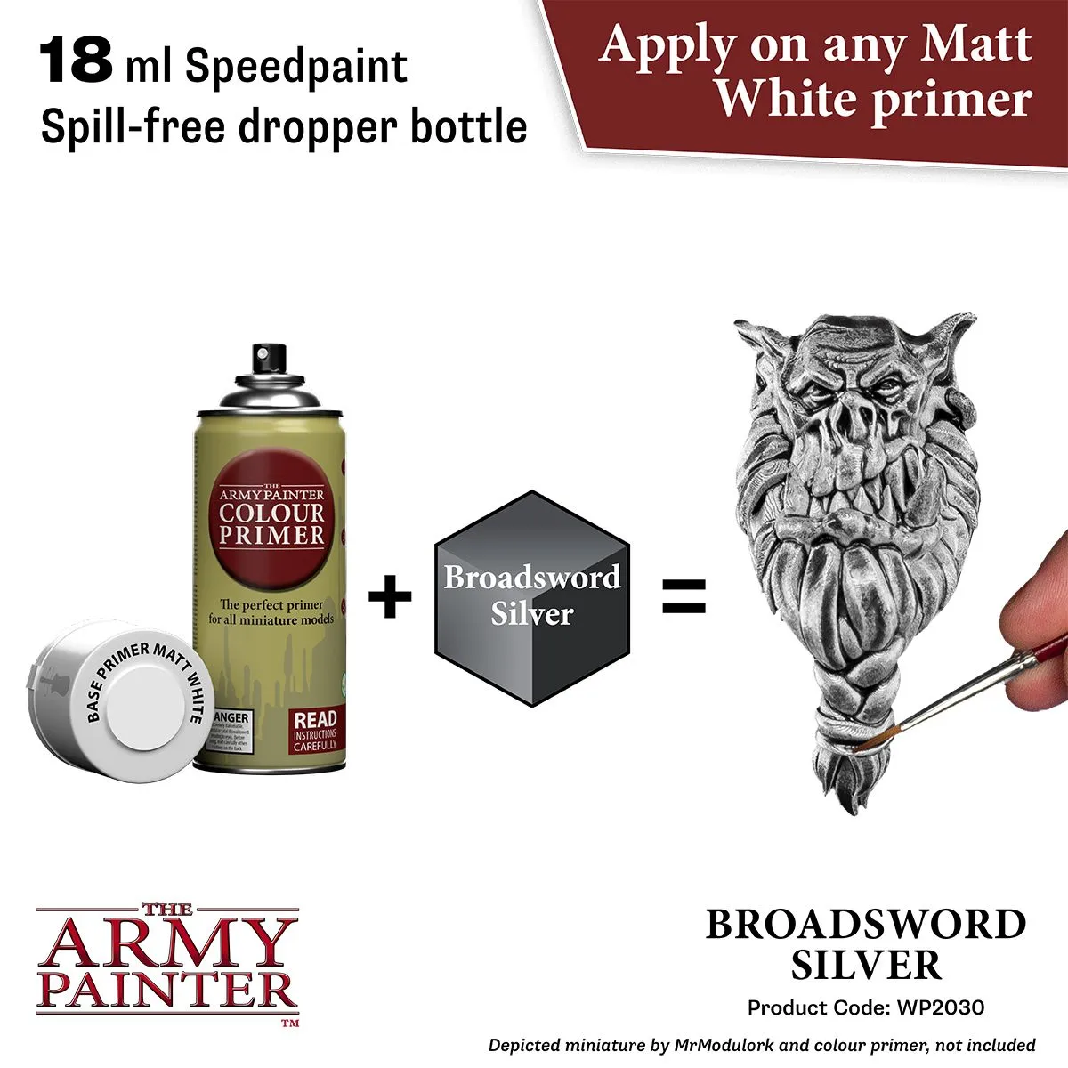 The Army Painter Speedpaint Broadsword Silver peinture métallique