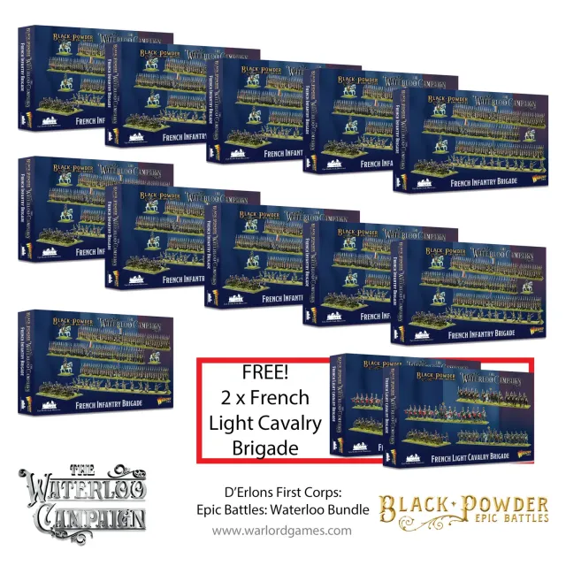 Black Powder D’Erlons First Corps: Epic Waterloo Bundle figurines plastique