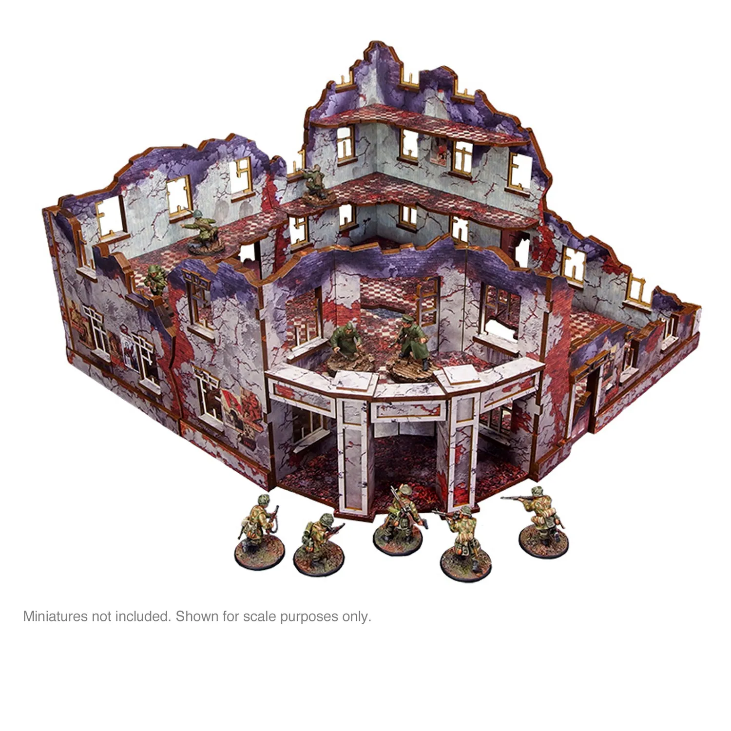 Bolt Action Ostfront Stalingrad Univermag décor pré-peint balcon