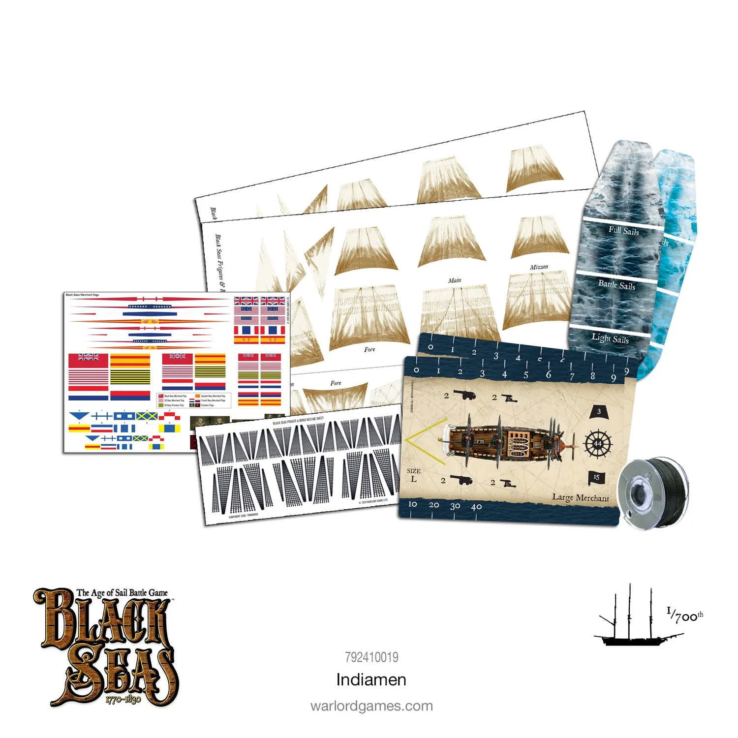 Warlord Games Black Seas Indiamen navires 2 unités résine métal