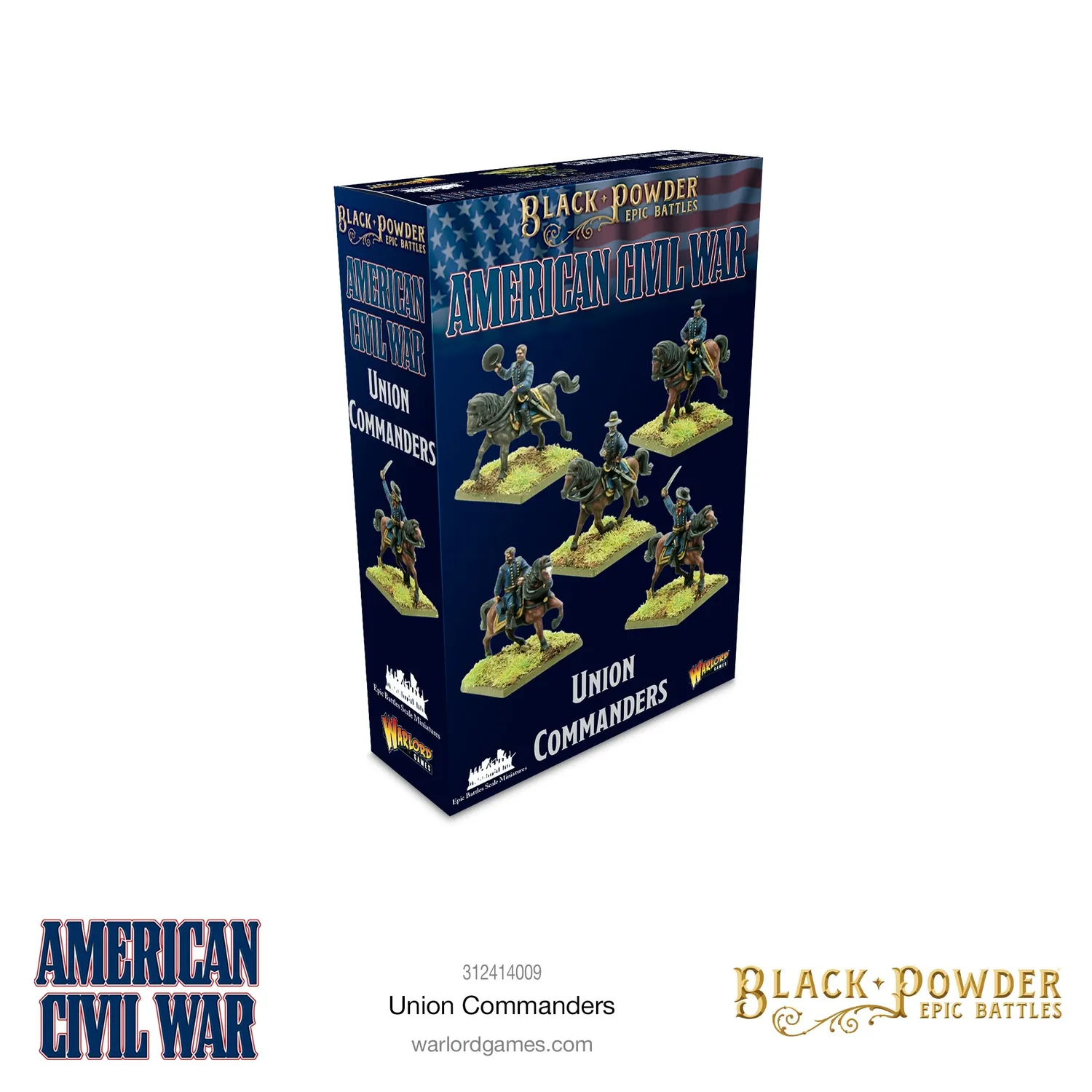 Black Powder Epic Battles American Civil War Union Commanders figurines résine