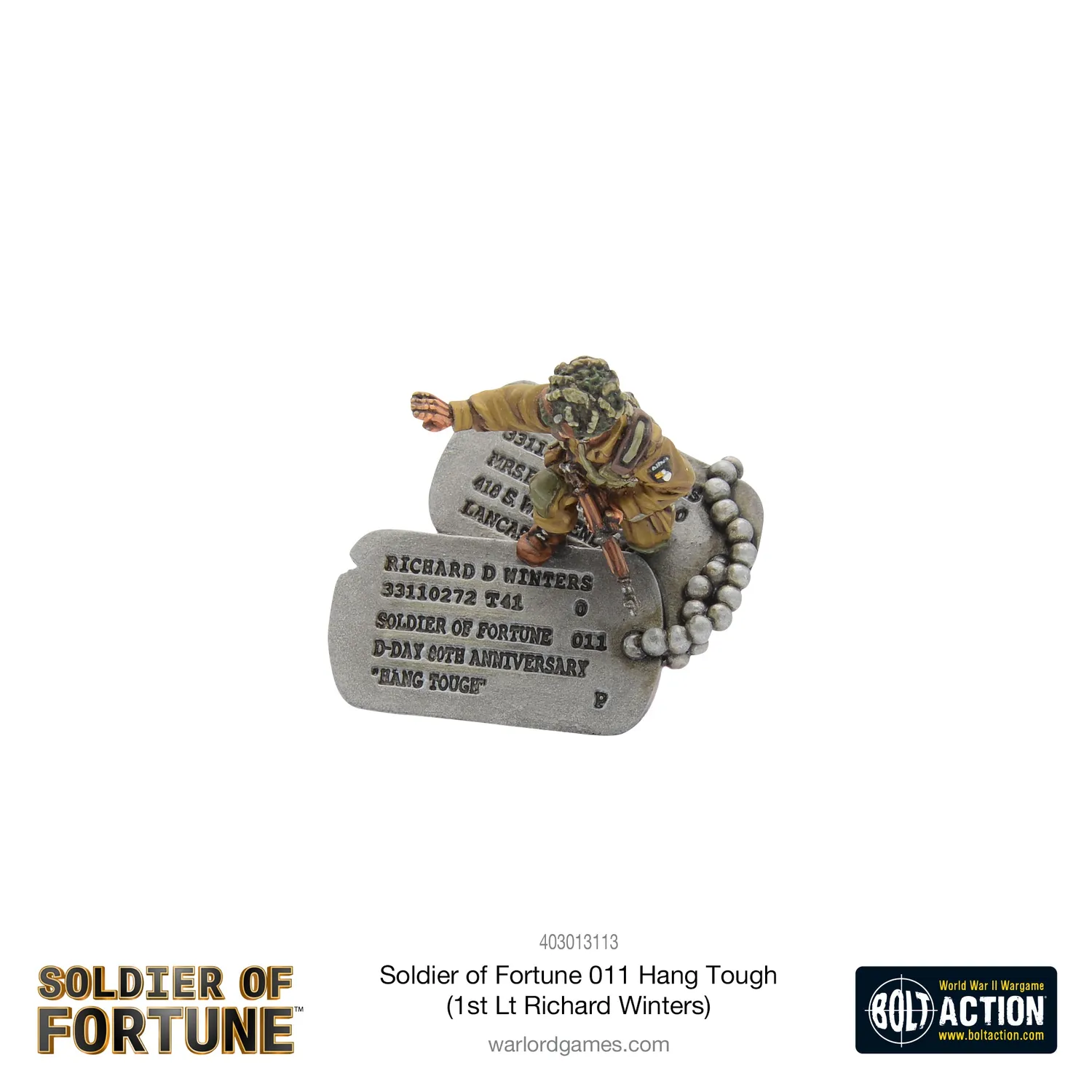 Bolt Action Soldier of Fortune 011 Hang Tough! Richard Winters figurine résine