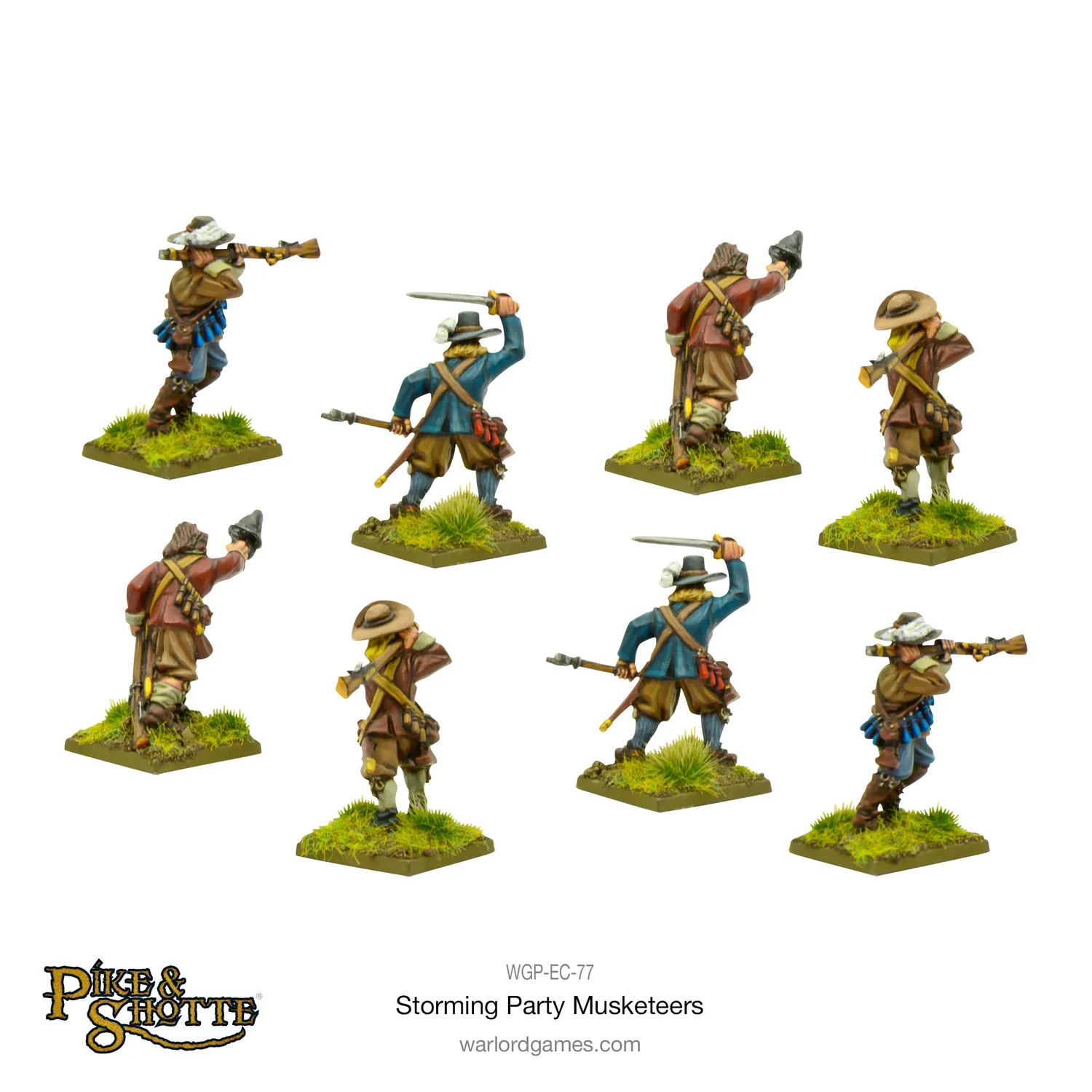 Warlord Pike & Shotte Storming Party Musketeers figurines métal 8